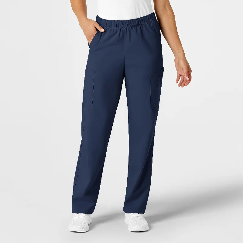 Deal Dash W123 Unisex Multi-Cargo Scrub Pant - Navy