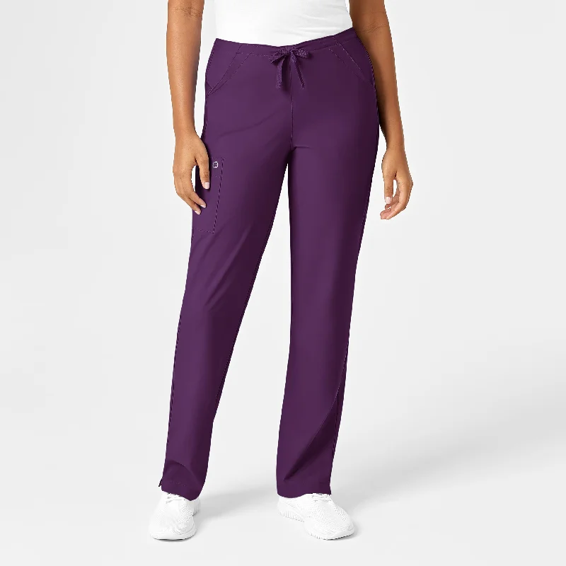 Closeout Sale W123 Women's Drawstring Scrub Pant - Eggplant