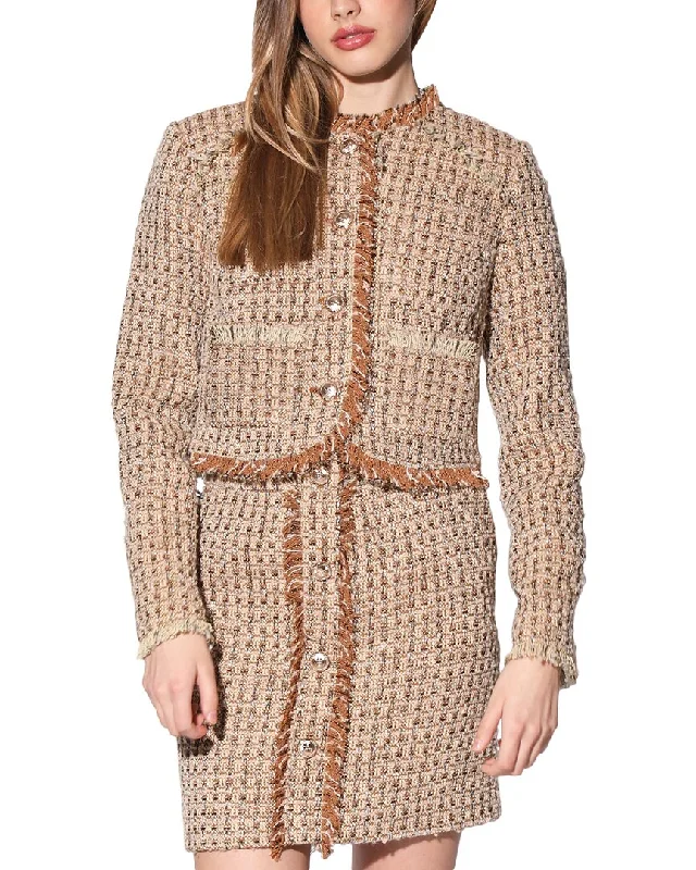 Year-End Sale Walter Baker Irene Boxy Fit Wool-Blend Jacket