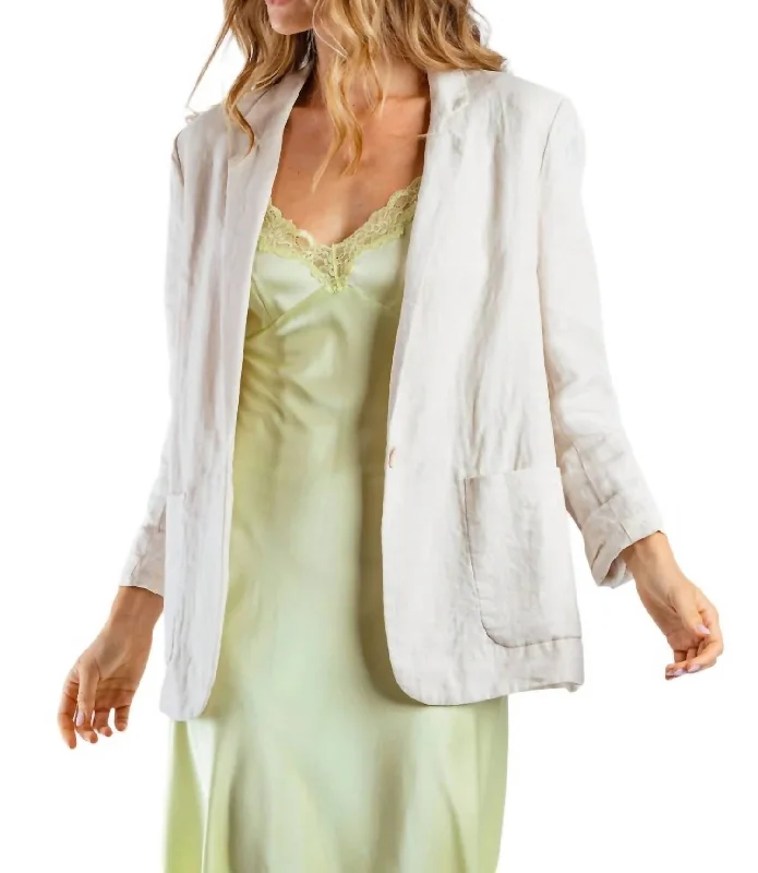 Deep Discounts Zeta Blazer In Moonbeam