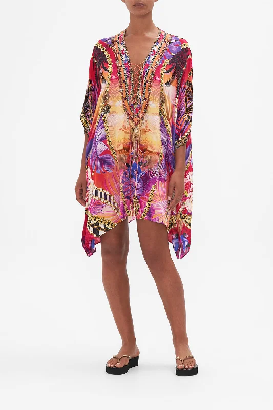 SHORT LACE UP KAFTAN WILD LOVING