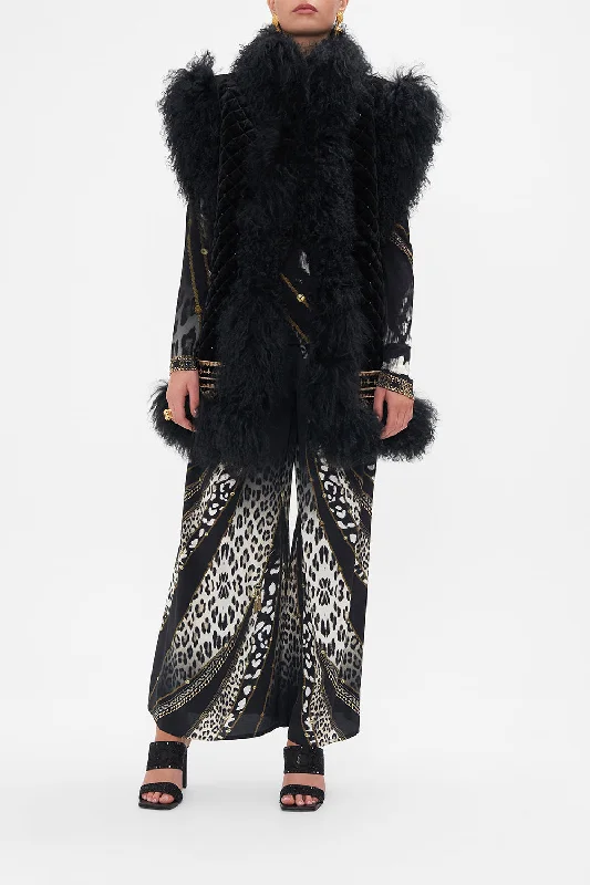 OVERSIZED FAUX FUR GILET UNTAMED ROYALTY