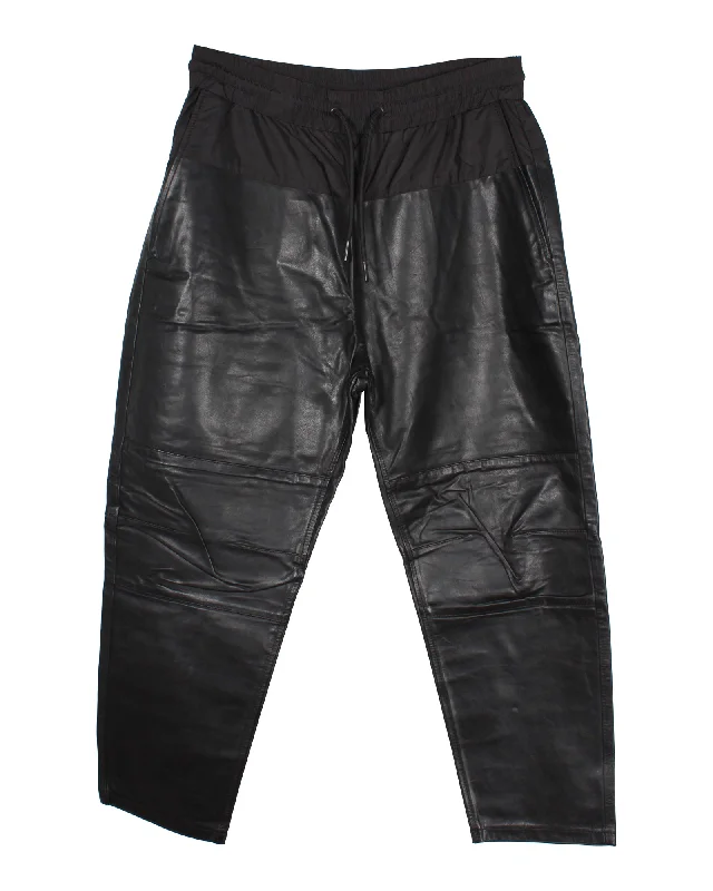 Lowest Prices Alexander Wang x H&M Paneled Jogger Pants in Black Synthetic Leather