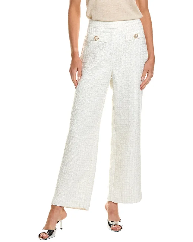 Limited Stock Alexia Admor Jayden Contrast Wide Leg Tweed Pant