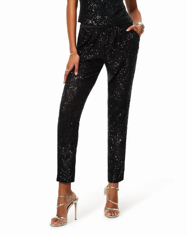 Seasonal Sale Avalon Pant In Black Sequin