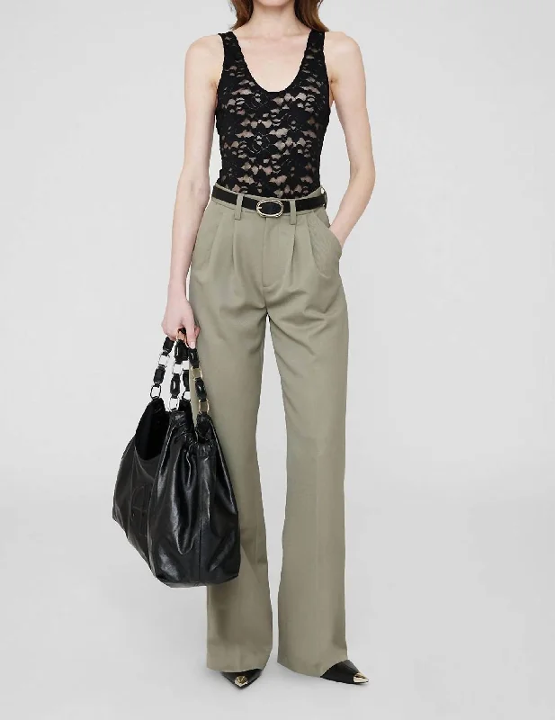 Price Smash Carrie Pant In Green Khaki
