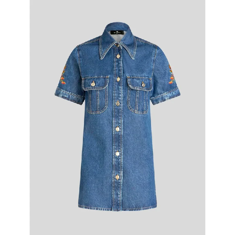 Unbeatable Prices DENIM SHIRT WITH EMBROIDERY