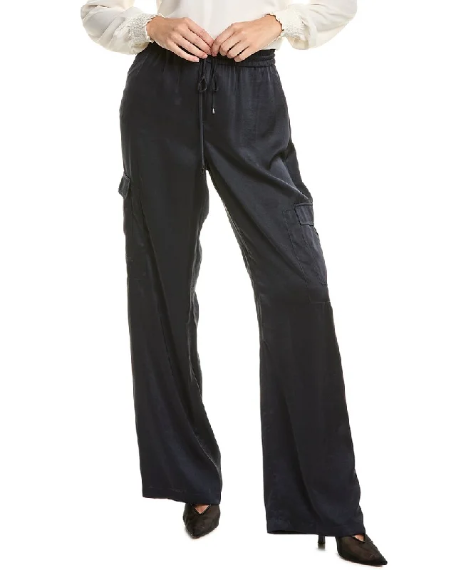 Price Drop Elie Tahari Relaxed Satin Cargo Pant