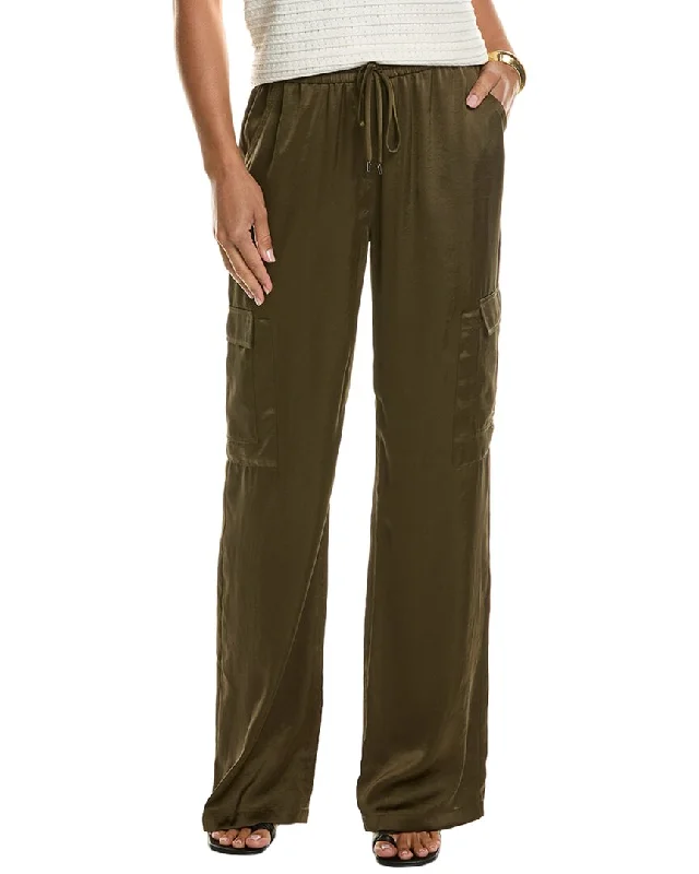 Friends and Family Sale Elie Tahari Relaxed Satin Cargo Pant