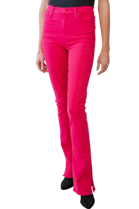 Discount Extravaganza High Waist Runaway Slice Jeans In Raspberry Sorbet