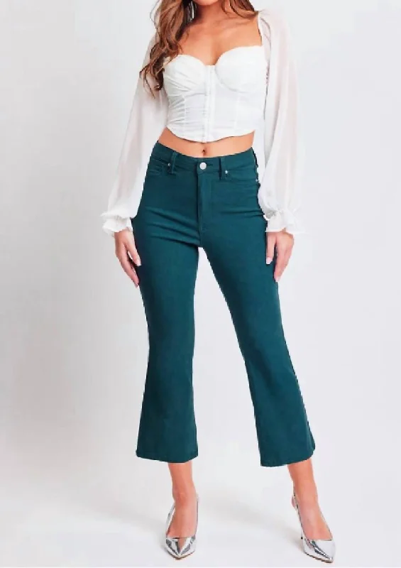 Anniversary Sale Hyperstretch Flare Crop Pant In Teal