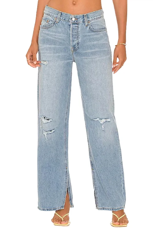 Liya Low Rise Boyfriend Jeans In Solana