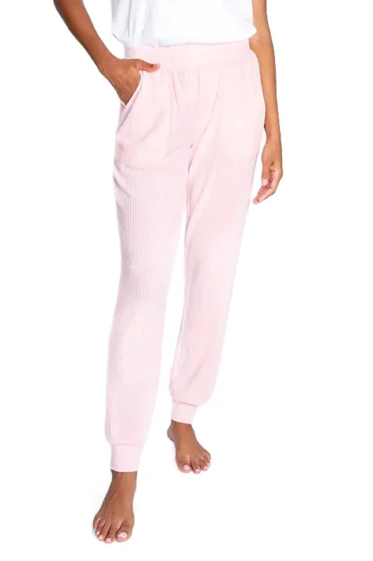 Deal Alert Plush & Thermal Banded Pant In Pink Mist