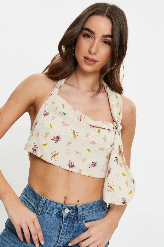 Huge Savings Print Cowl Neck Top