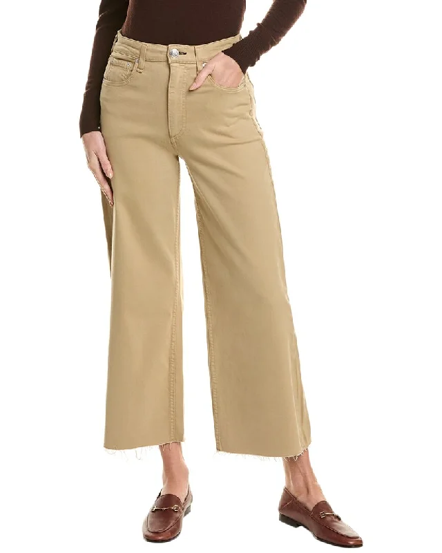 Price Reduction rag & bone Andi Beige High-Rise Wide Leg Jean