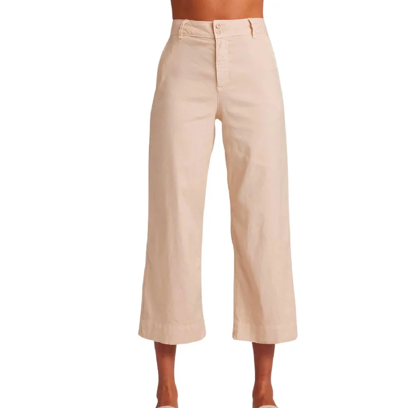 Fantastic Offers Saige Wide Leg Crop Pants In Samba Sand