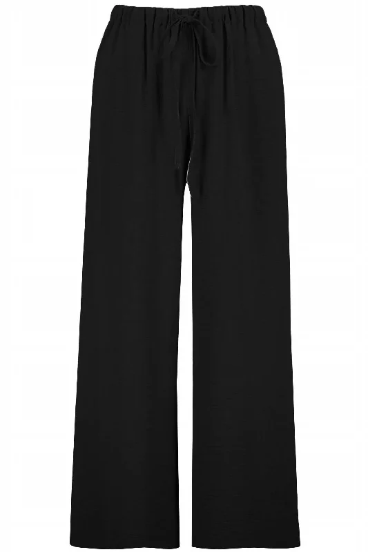 Deal Mania Serafina Drawstring Pant In Black