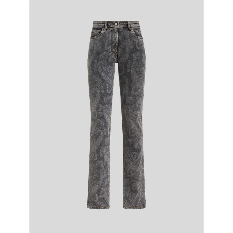 Unmissable Offer SKINNY JEANS WITH PAISLEY