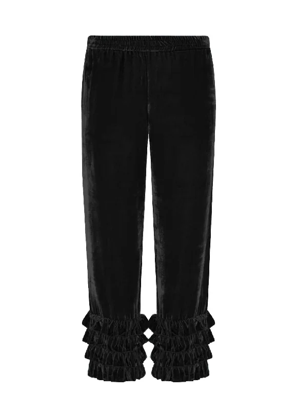Lowest Price Talitha Velvet Pants In Black