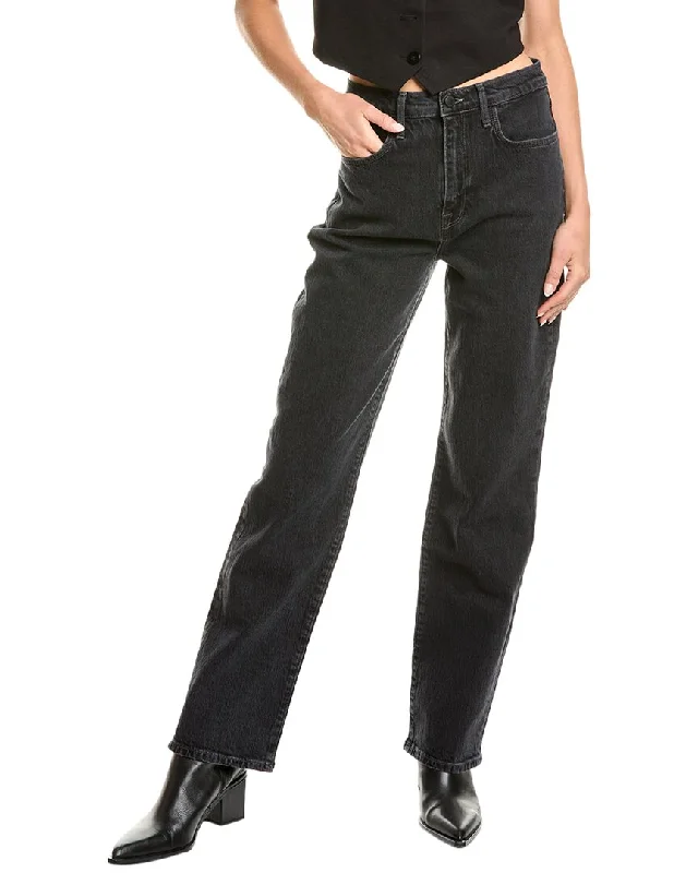 Special Discount Triarchy V High-Rise Loved Black Straight Leg Jean