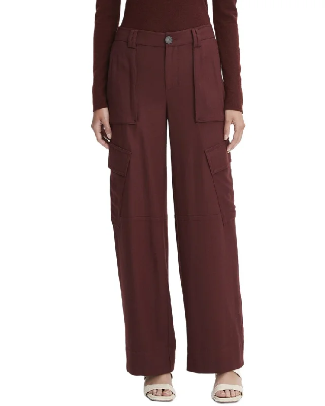 Year-End Sale Vince Flannel Wide Leg Raver Wool-Blend Pant