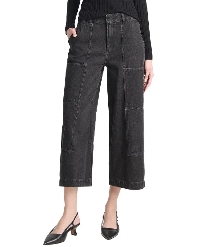 Special Offer Vince Mid Rise Utility Crop Wide Pant