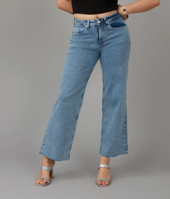 Exclusive Deal Women's COLETTE-VIB High Rise Wide Leg Jeans