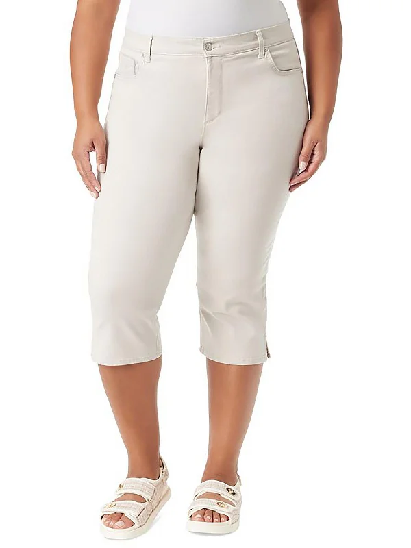 Special Price Womens Denim Tummy Slimming Cropped Jeans