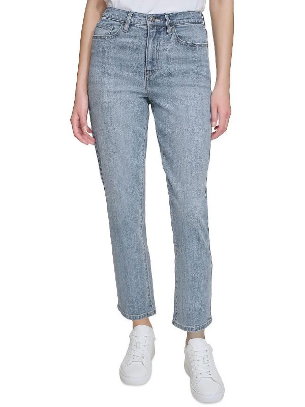 Seasonal Clearance Womens High Rise Slim Straight Leg Jeans
