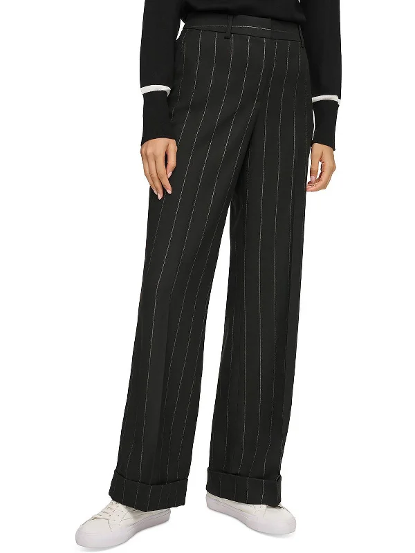 Closeout Sale Womens Metallic Pinstripe Dress Pants