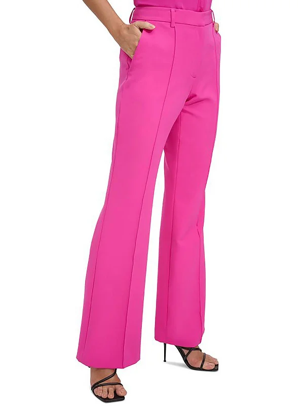 Savings Galore Womens Pintuck High Rise Bootcut Pants