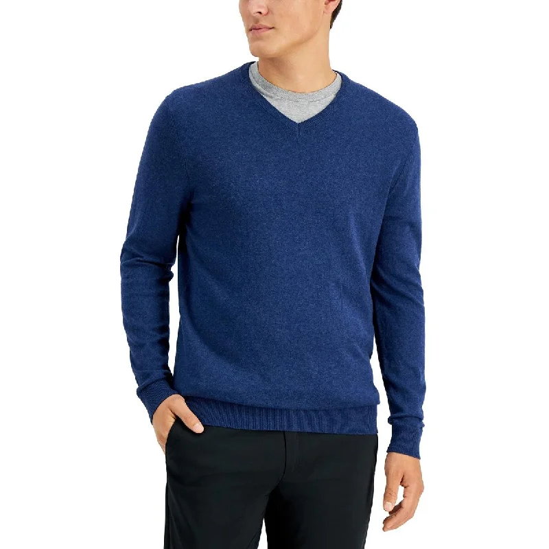 Don't Miss Alfani Mens V-Neck Ribbed Trim Sweater