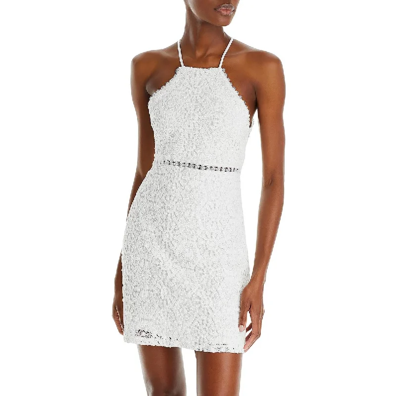 Special Buy Aqua Womens High Neck Party Bodycon Dress