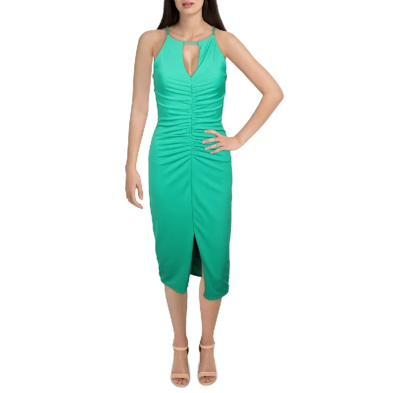 Overstock Sale Bee Darlin Womens Juniors Racerback Midi Cocktail and Party Dress