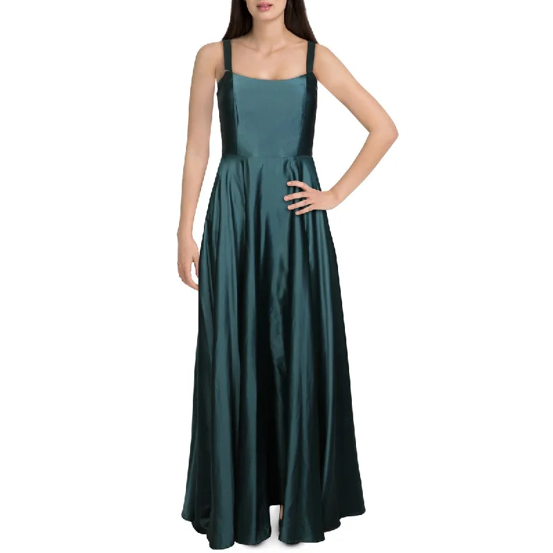 Shop and Save B. Darlin Womens Juniors Satin Sleeveless Evening Dress