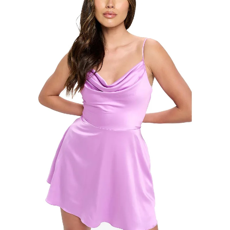 Limited Availability Bee Darlin Womens Juniors Slouchy Mini Cocktail and Party Dress