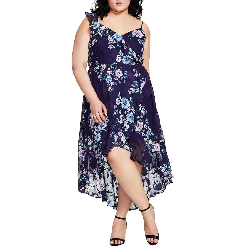 Shop and Save BCX Womens Plus Daytime Hi-Low Sundress