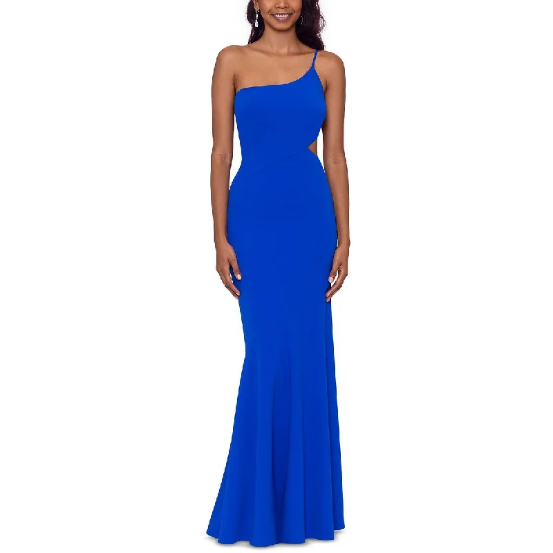 Exclusive Online Offer Betsy & Adam Womens One Shoulder Long Evening Dress