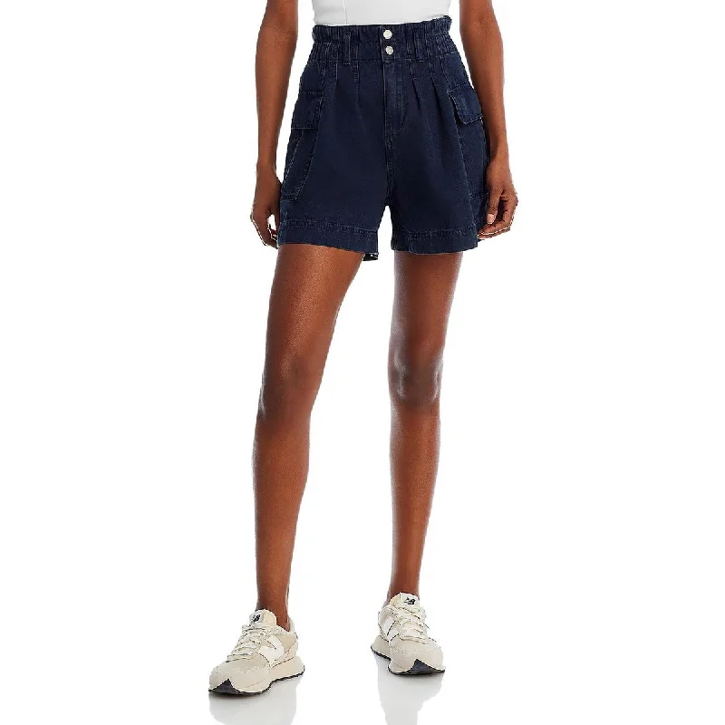 Deep Discounts [BLANKNYC] Womens Cotton Blend Utility High-Waist Shorts