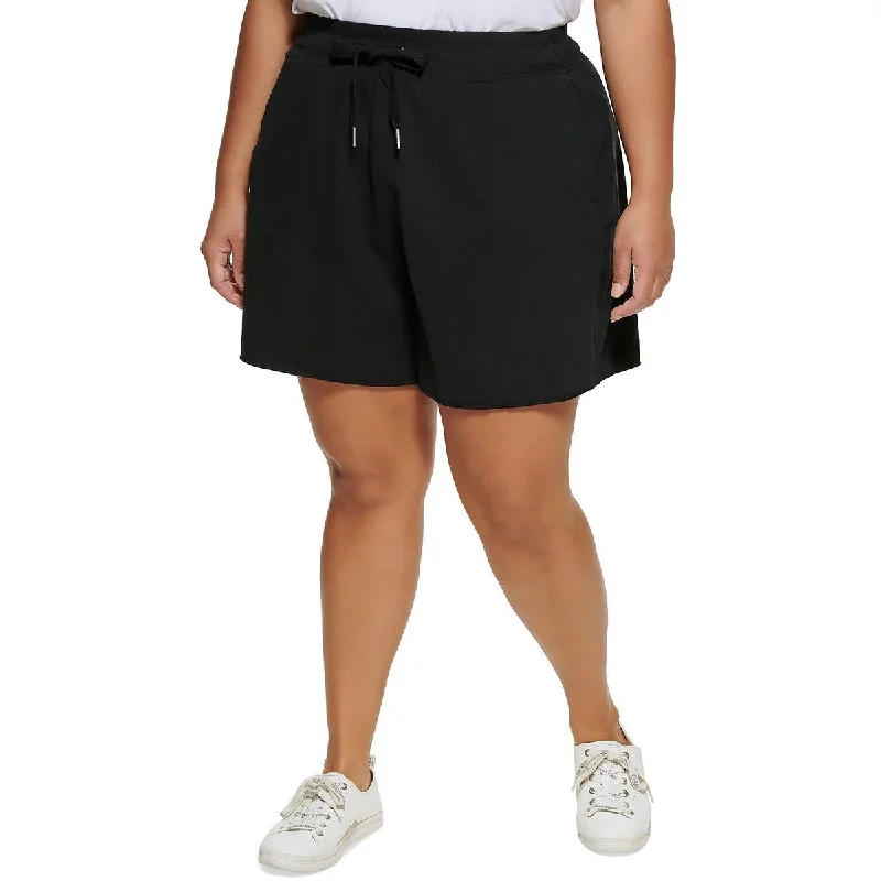 Hot Deal Calvin Klein Performance Womens Plus Fitness Gym Shorts