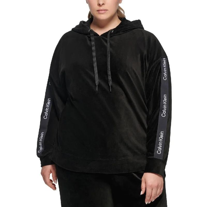 Reduced Prices Calvin Klein Womens Plus Velour Sweatshirt Hoodie