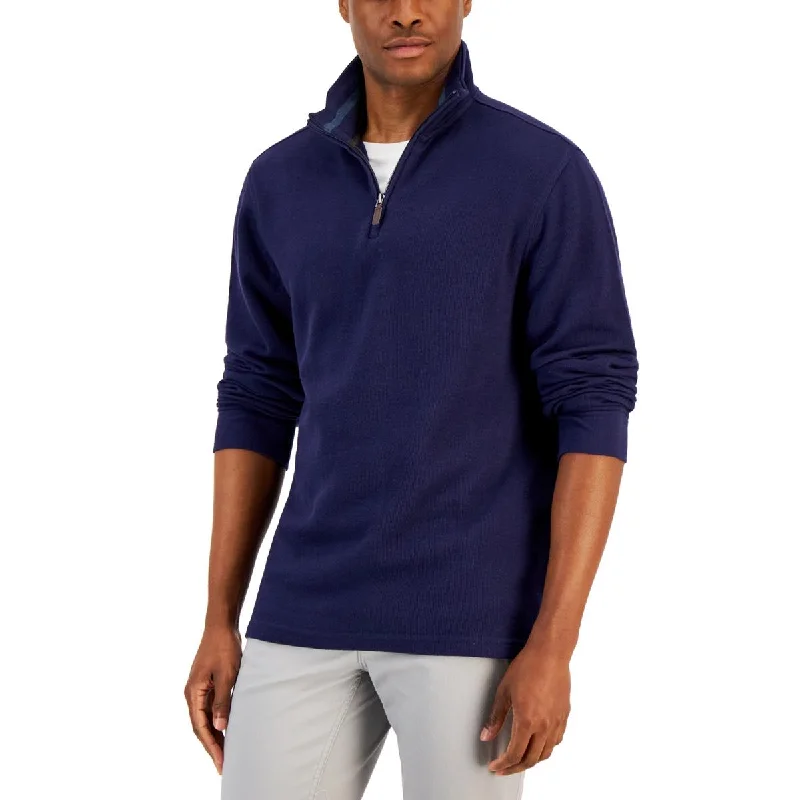 Unbeatable Prices Club Room Mens 1/4 Zip Mock Neck Pullover Sweater