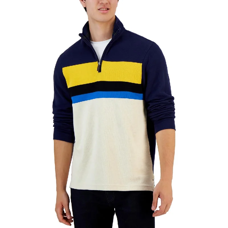 Special Discount Club Room Mens 1/4 Zip Mock Neck Pullover Sweater