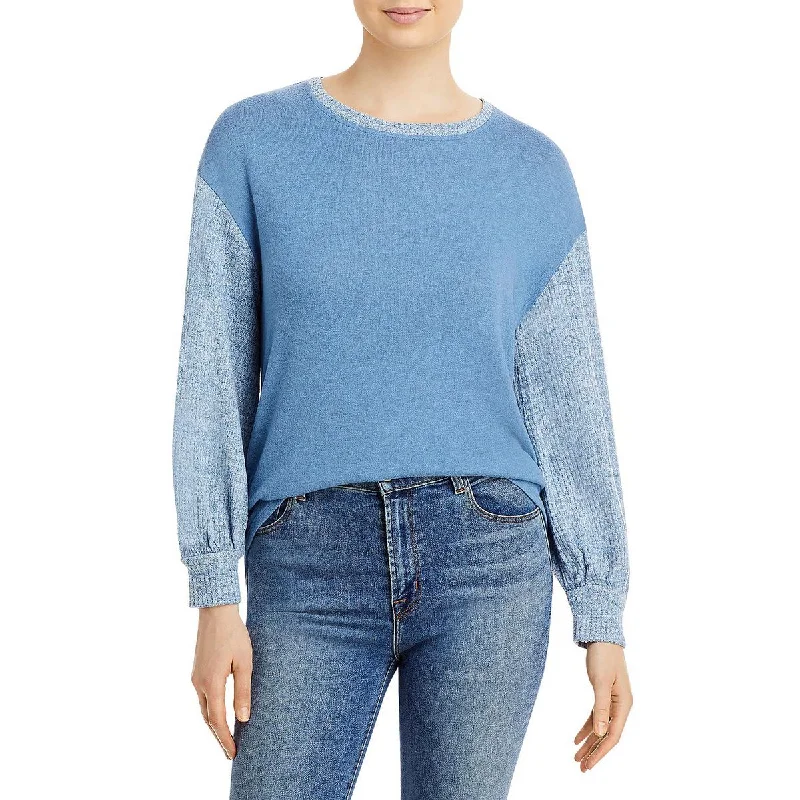 Huge Savings Cupio Blush Womens Crochet Tie-Neck Pullover Top
