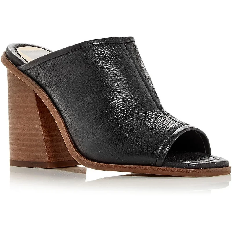 Final Clearance Dolce Vita Womens Mavise Leather Block Heel