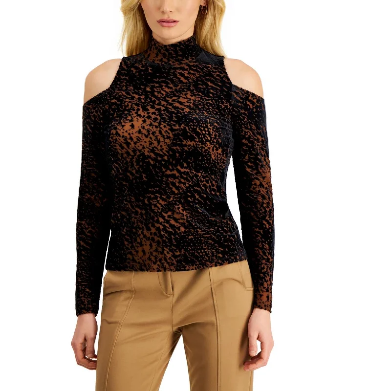 Best Bargains Donna Karan Womens Animal Print Pullover Top