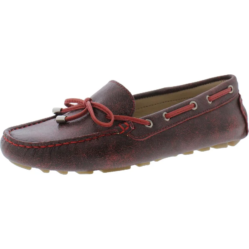 Massive Deals Driver Club USA Womens Nantucket Leather Slip On Loafers