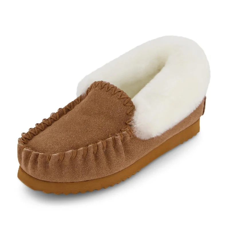 Big Discounts EMU Ridge Molly Suede Shearling Wool Lined Womens Moccasin Slippers