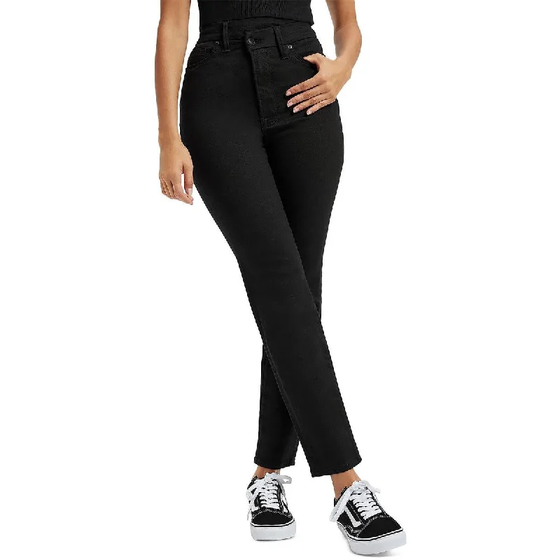 Good American Womens Skinny Slim Leg High-Waist Jeans