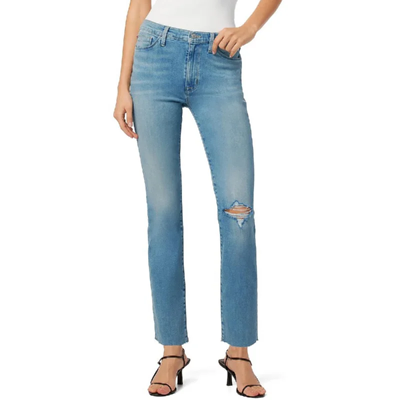 Unbeatable Prices Hudson Womens Blair High-Rise Straight Leg Cropped Jeans